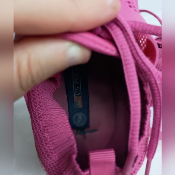 U.S. Polo Assn. Barbiecore Pink Sneakers Lightweight‎ Knit Design (#5) - Picture 7 of 9